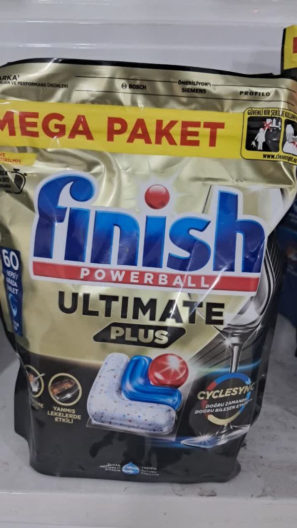 قرص ماشین ظرفشویی فینیش آلتیمیت پلاس 60 تایی